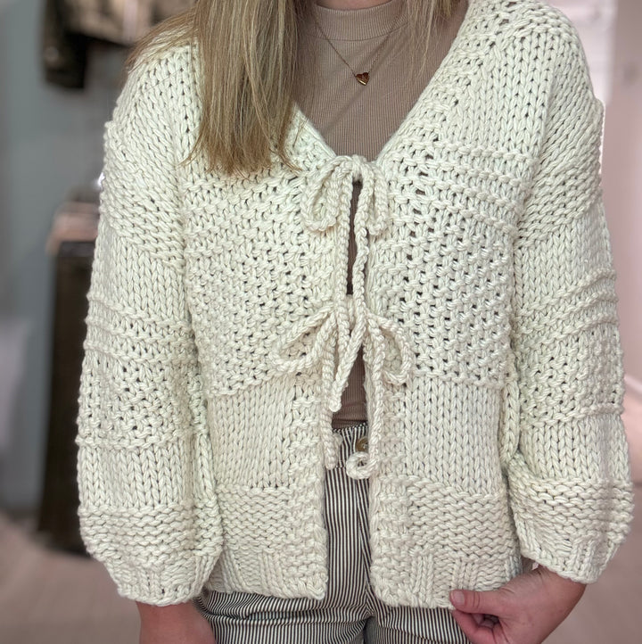Iggyy Tie Cardigan
