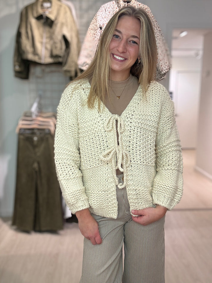 Iggyy Tie Cardigan