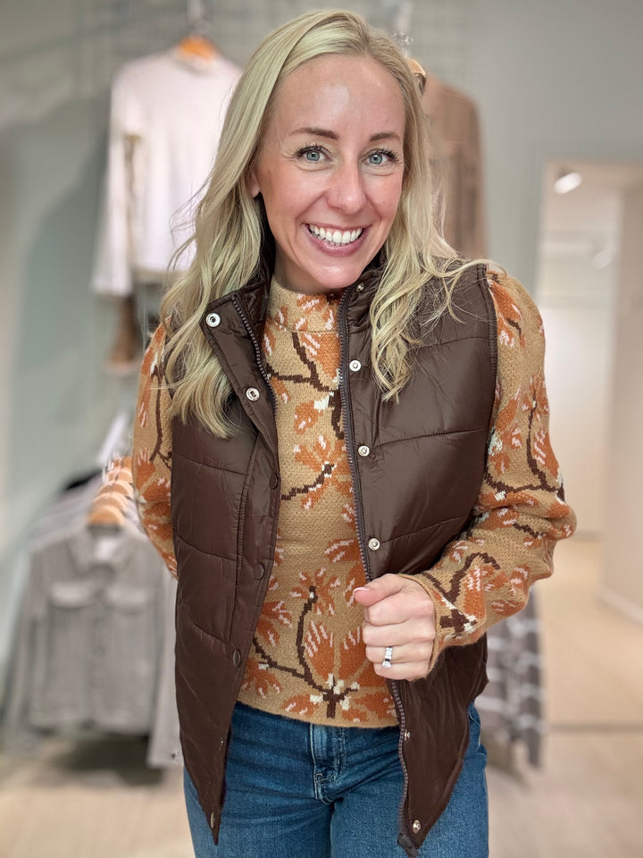 Solid Puffer Vest