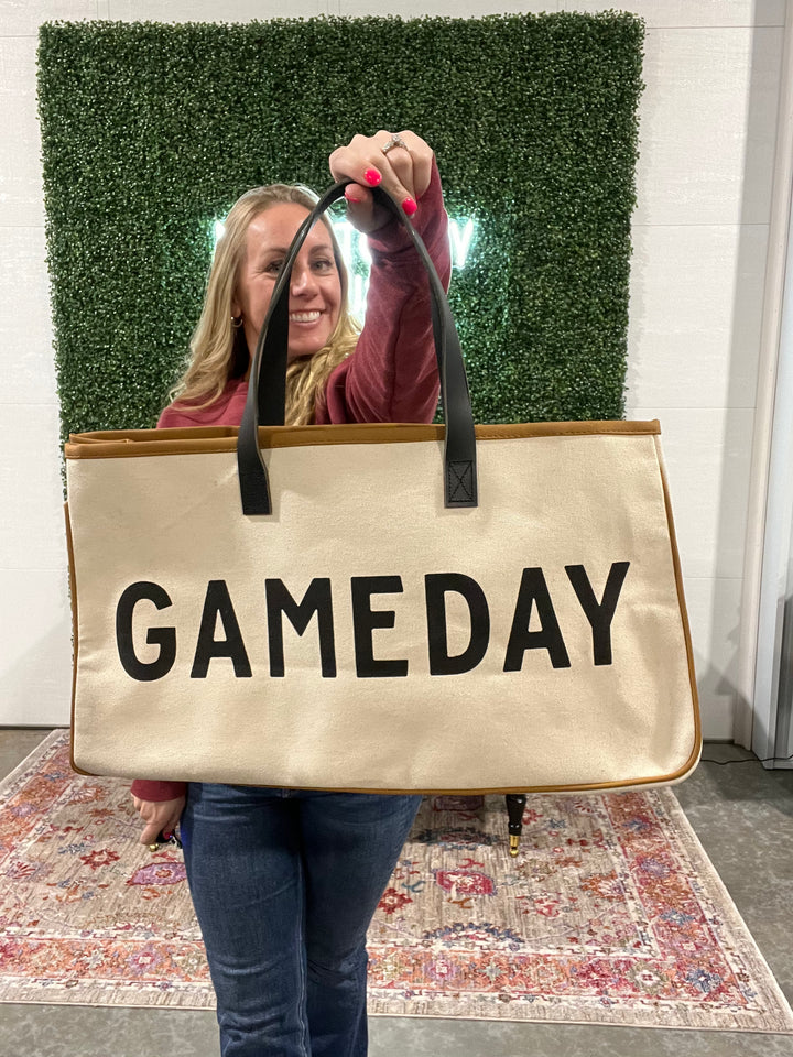 Game Day Canvas Tote