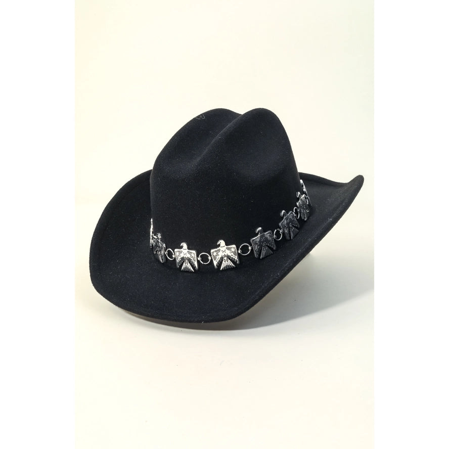 Eagle Chain Strap Cowboy Hat