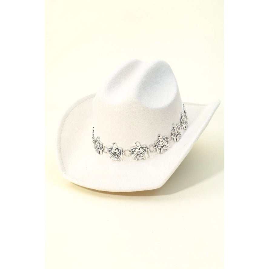 Eagle Chain Strap Cowboy Hat
