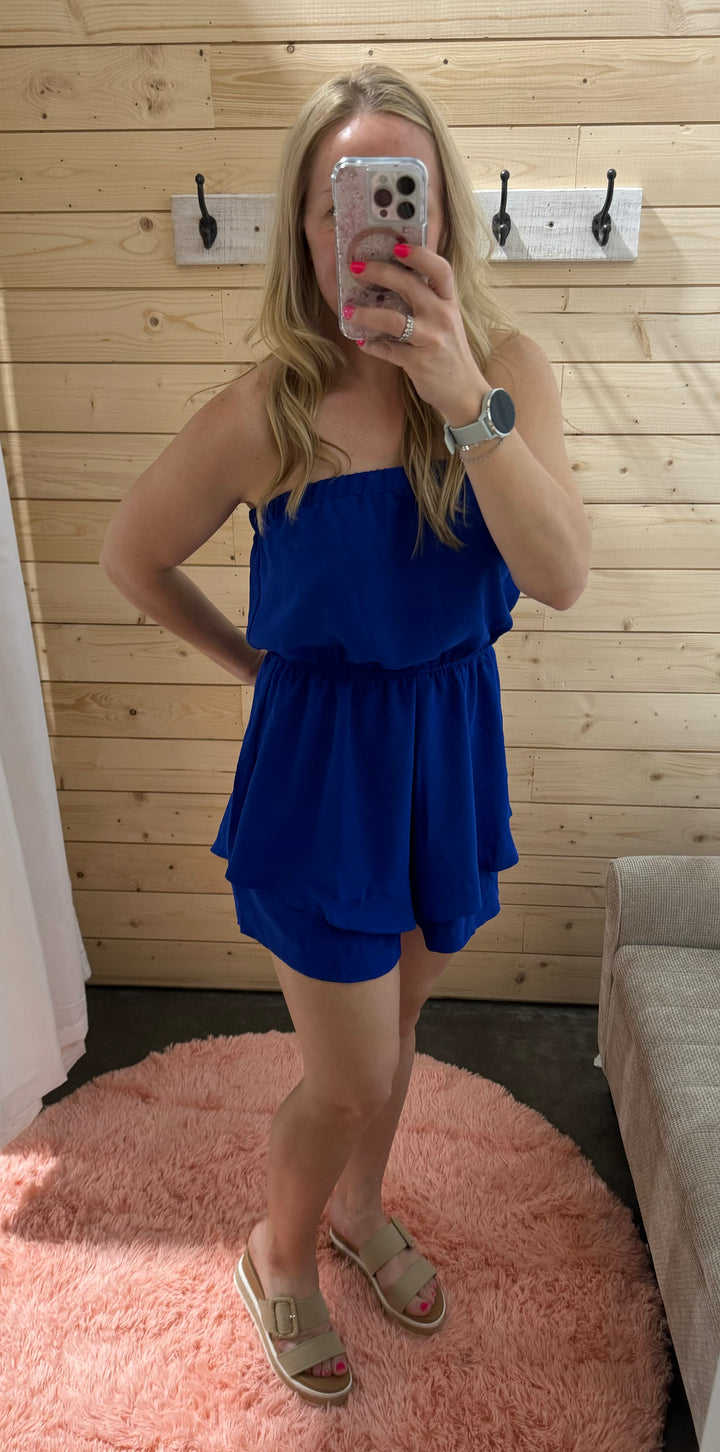 Sleeveless Layered Romper