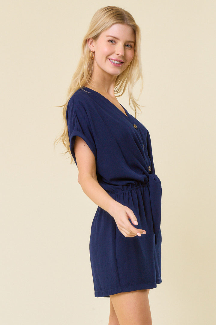 Front Tie Romper