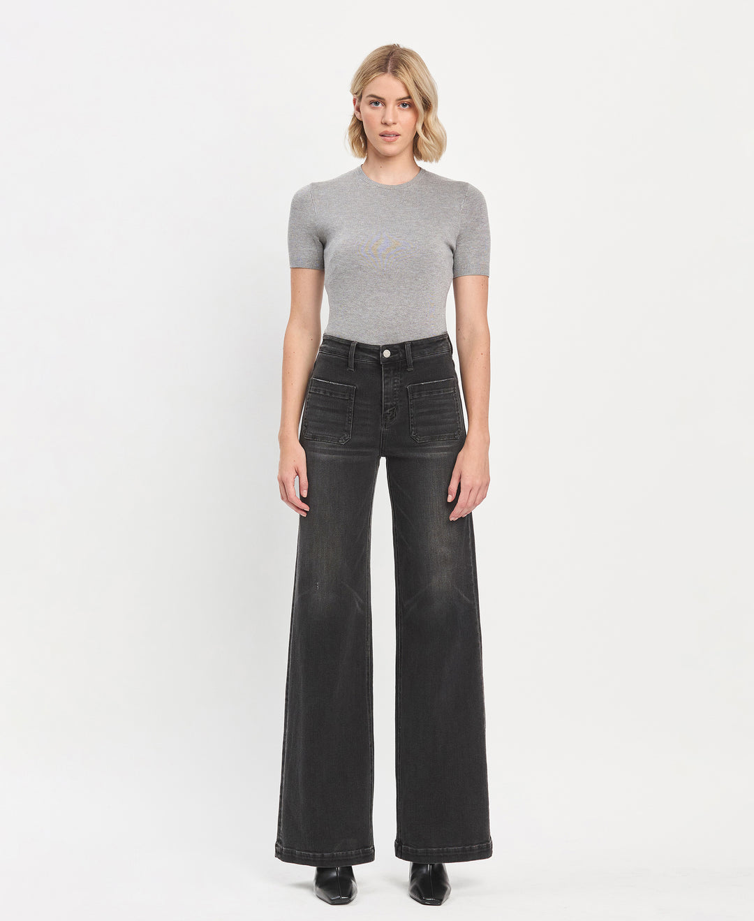 High Rise Wide Trouser Jeans