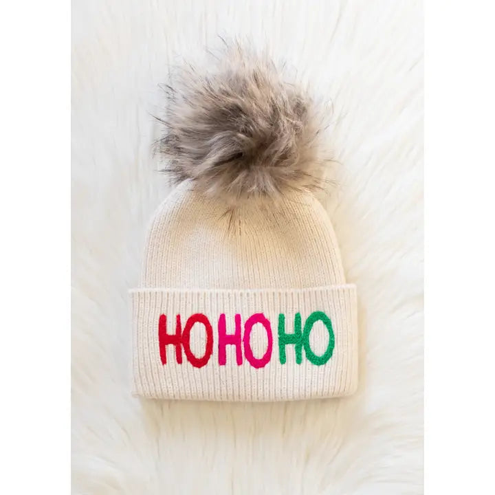 Ho Ho Ho Knit Pom Hat