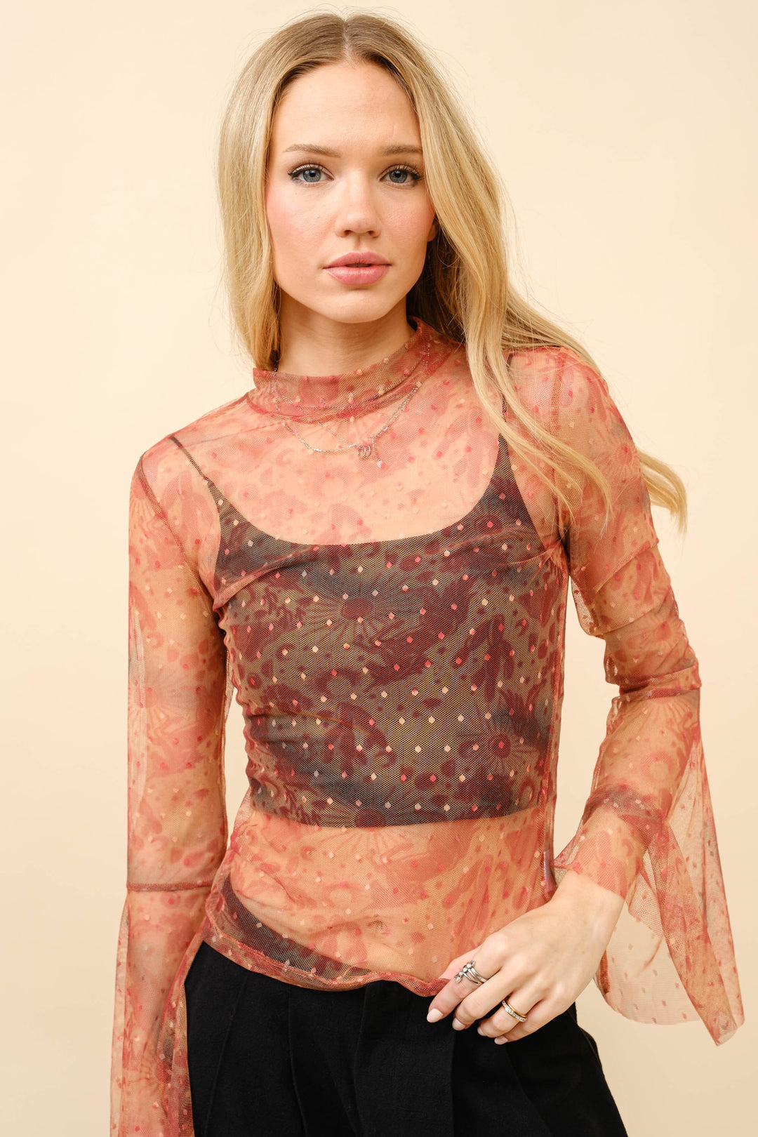 Kara Mesh Top