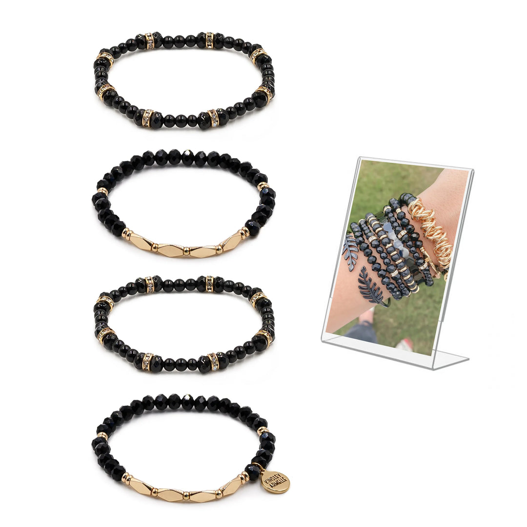 STACKED COLLECTION | COAL BRACELET SET