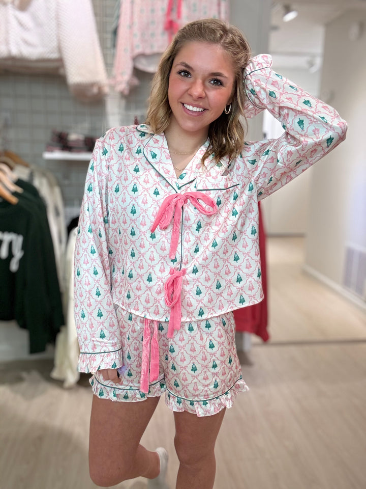Christmas Tree & Bow PJ Set