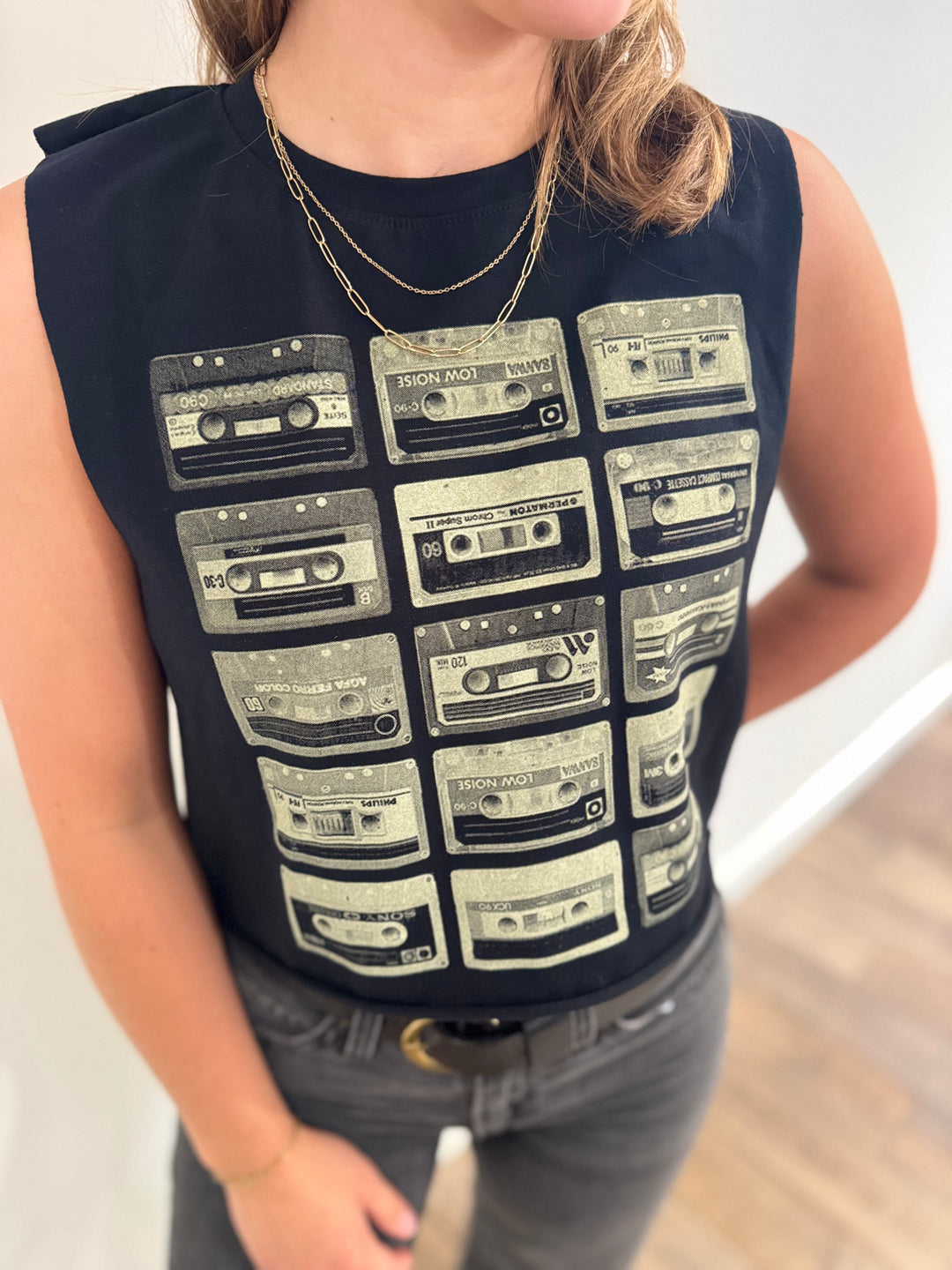 Cassette Graphic Top