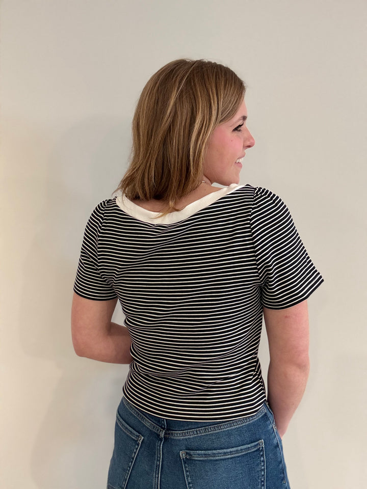 Xoxo Stripe Tee