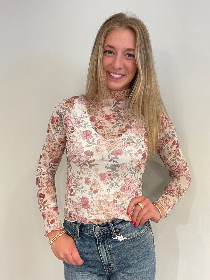 Wildflower Mesh Top