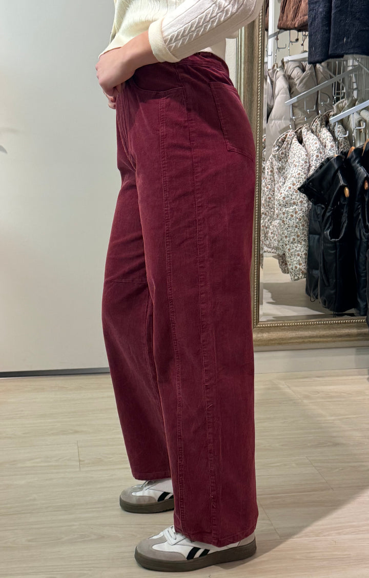 Corduroy Barrel Pants