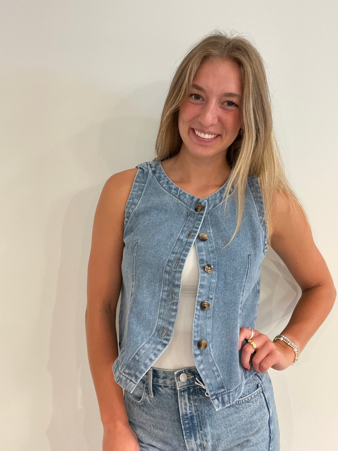 Blue Haze Denim Vest