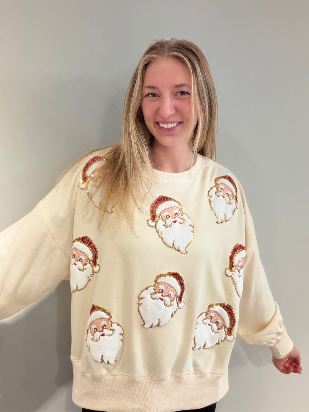 Santa Sequin Sweatshirt