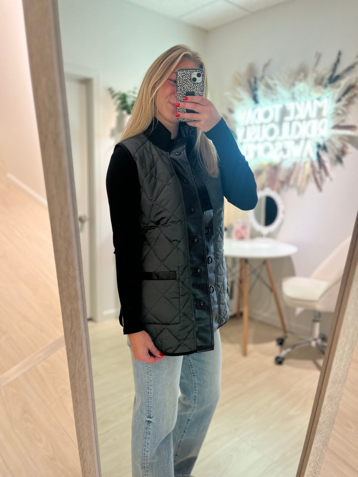 Charlie B | Iridescent Reversible Vest