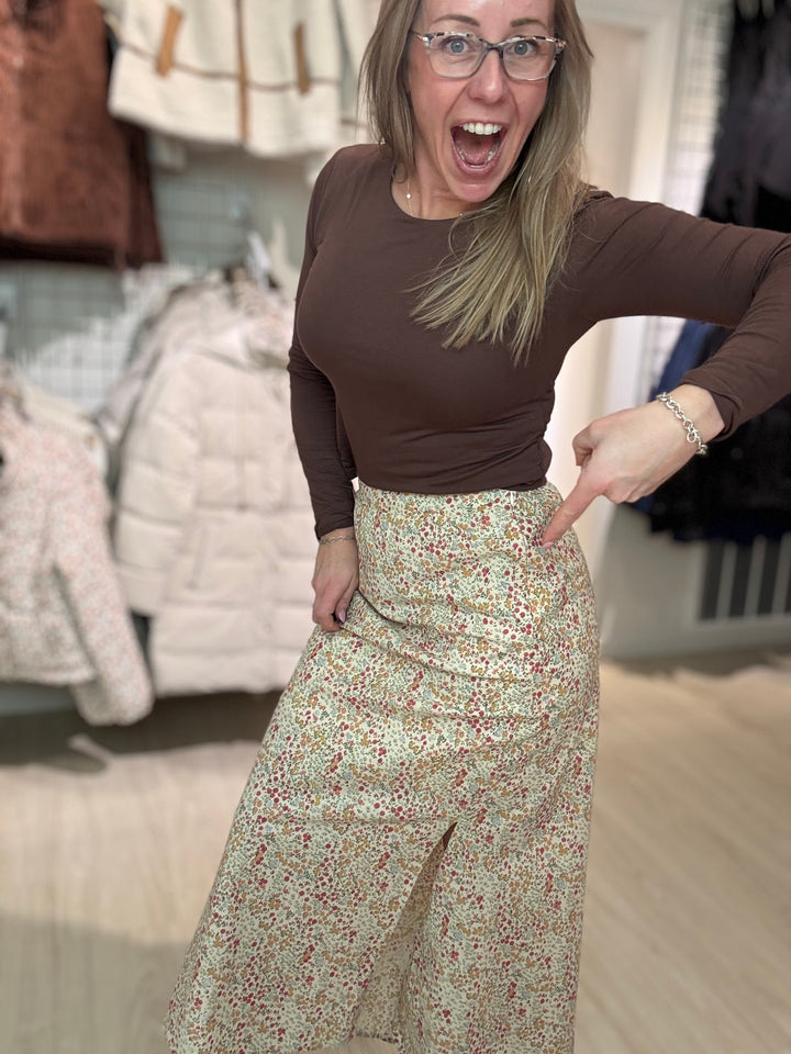 Floral Midi Skirt