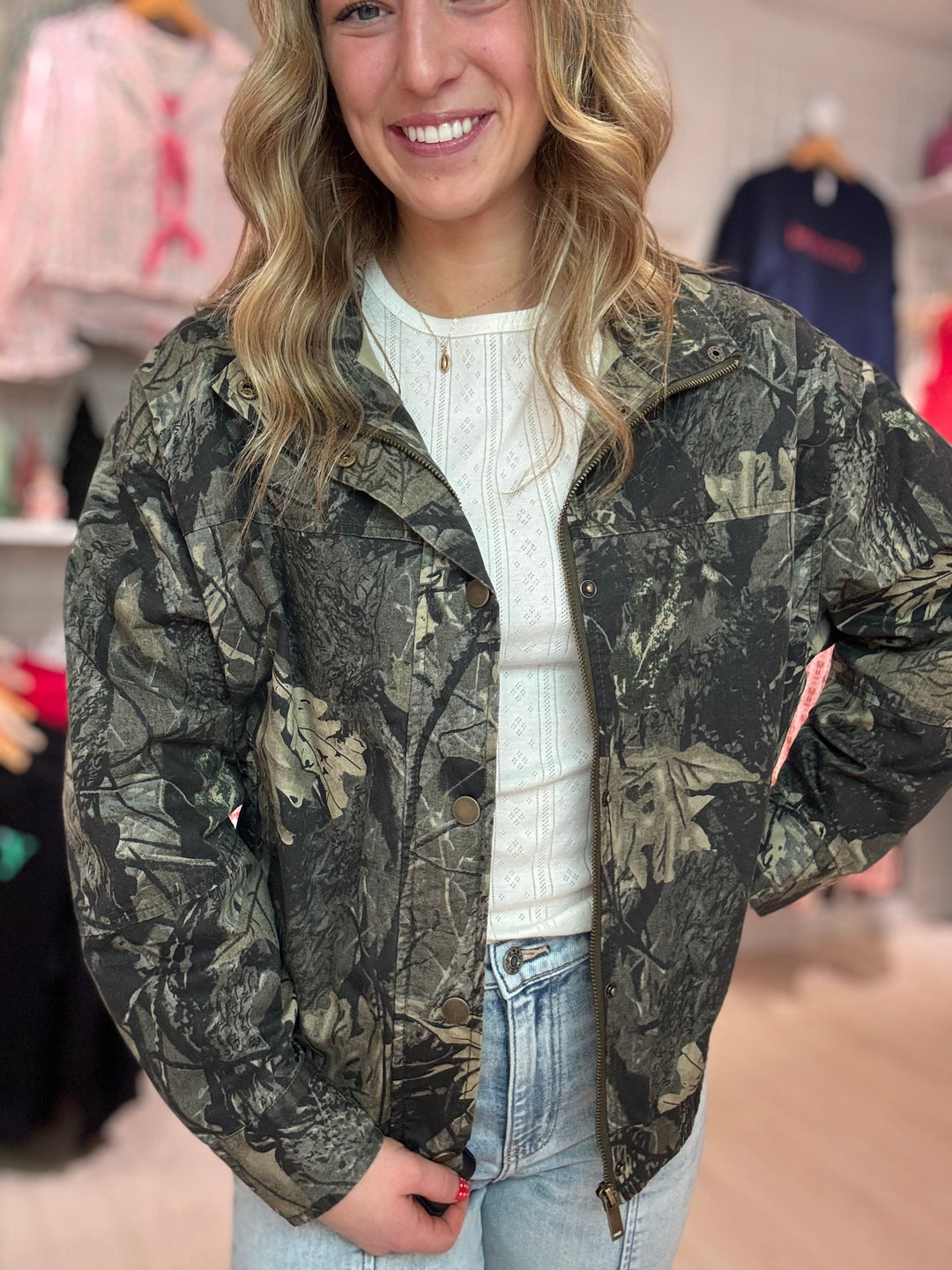 Camo Oversized Bomber