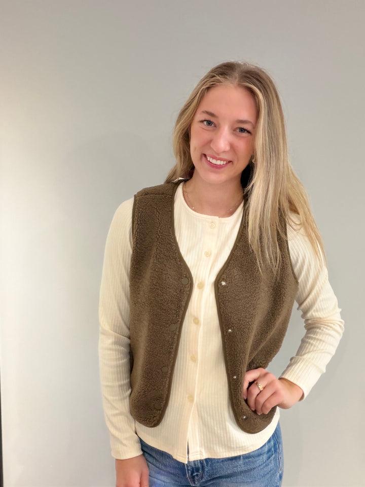 Teddy Fleece Vest