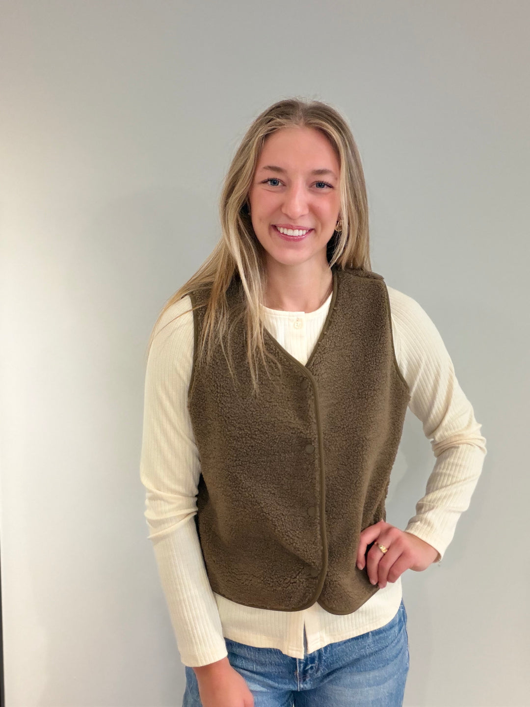 Teddy Fleece Vest