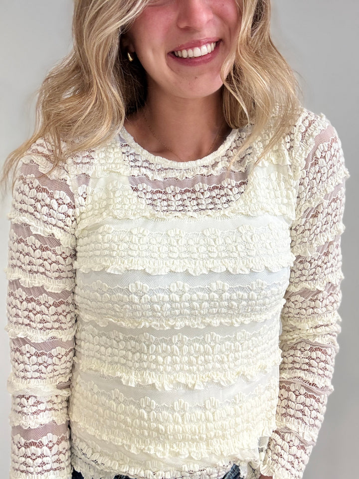 Megan Ruffle Top