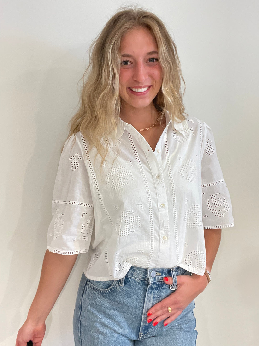 Ember Lane Button Up Top
