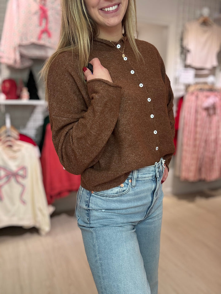Brown Piper Cardigan