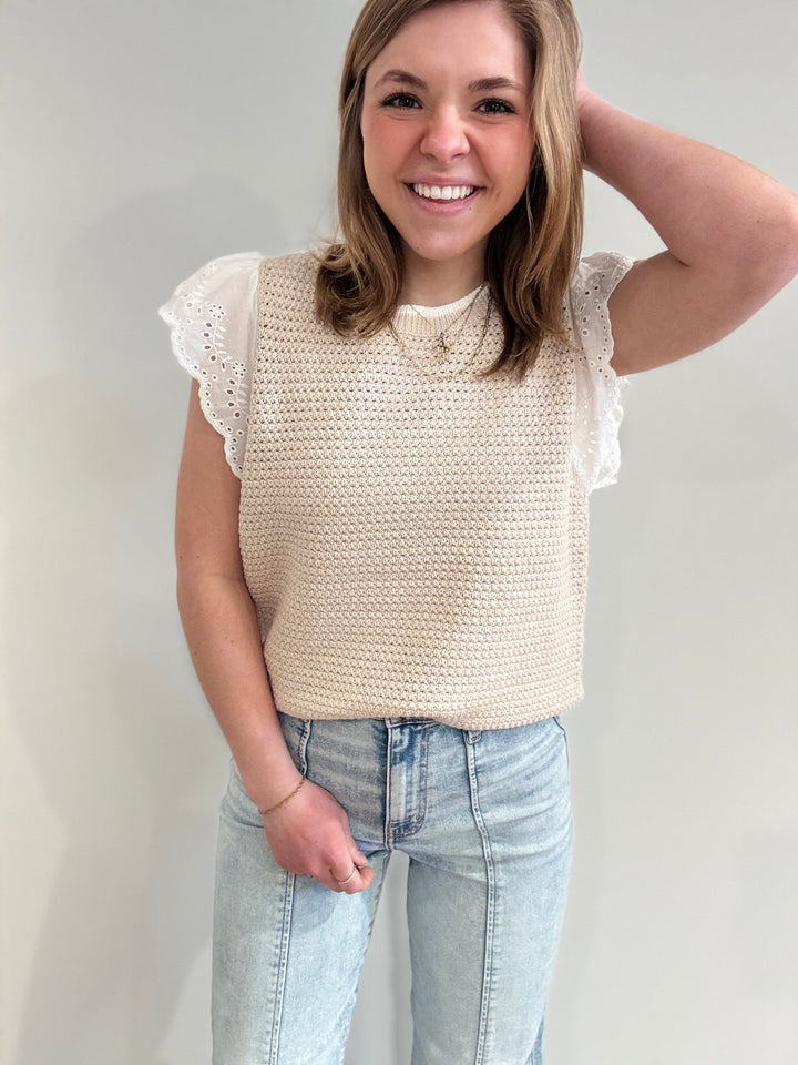 Eyelet Lacy Top