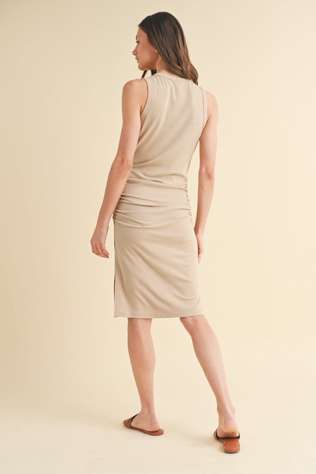 Ruched Knit Dress