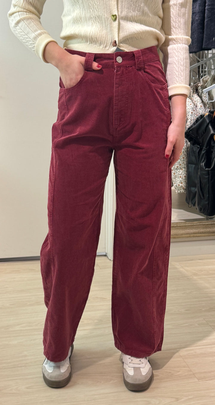 Corduroy Barrel Pants