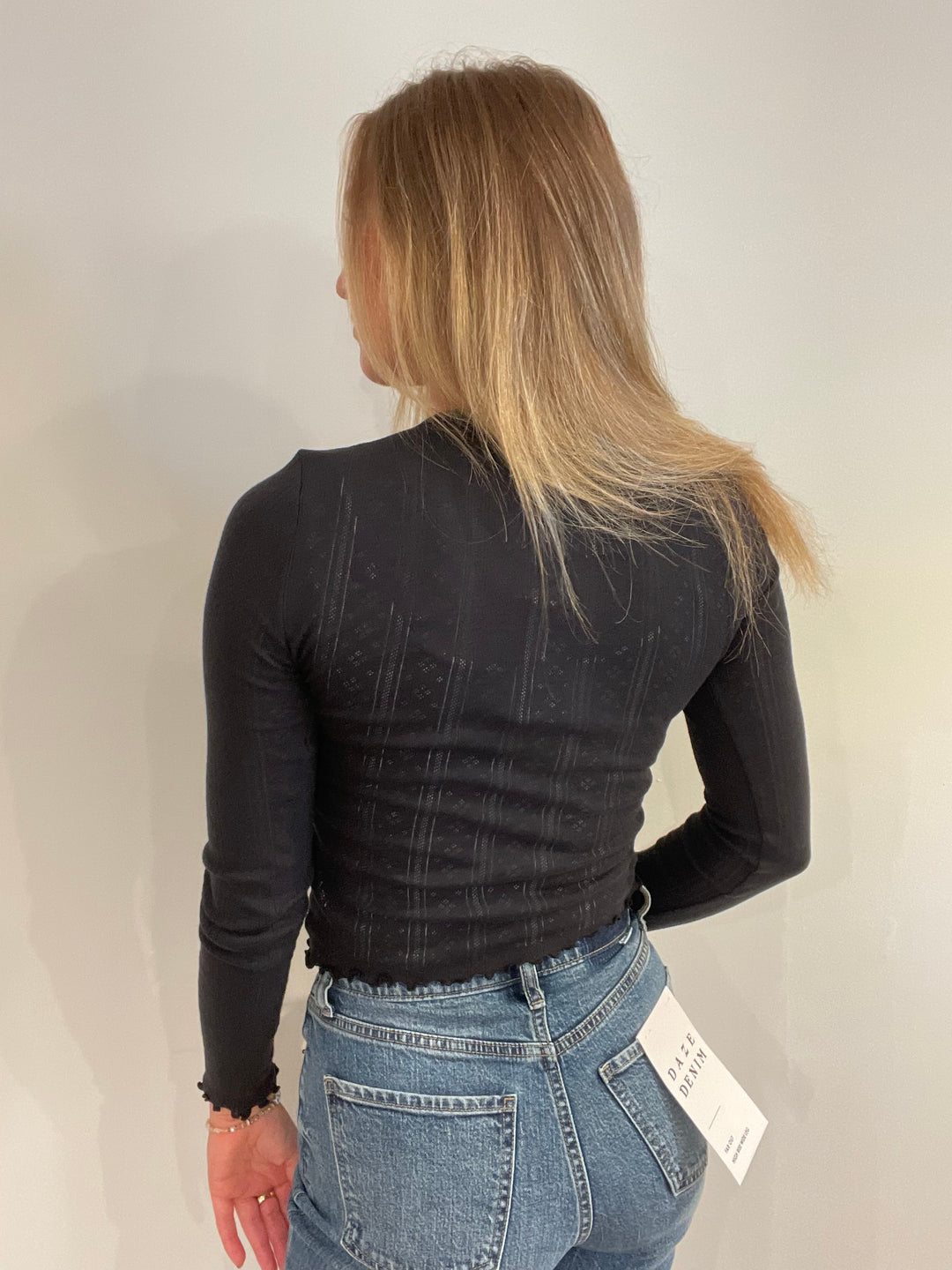 DAZE | Bunny Pointelle Henley