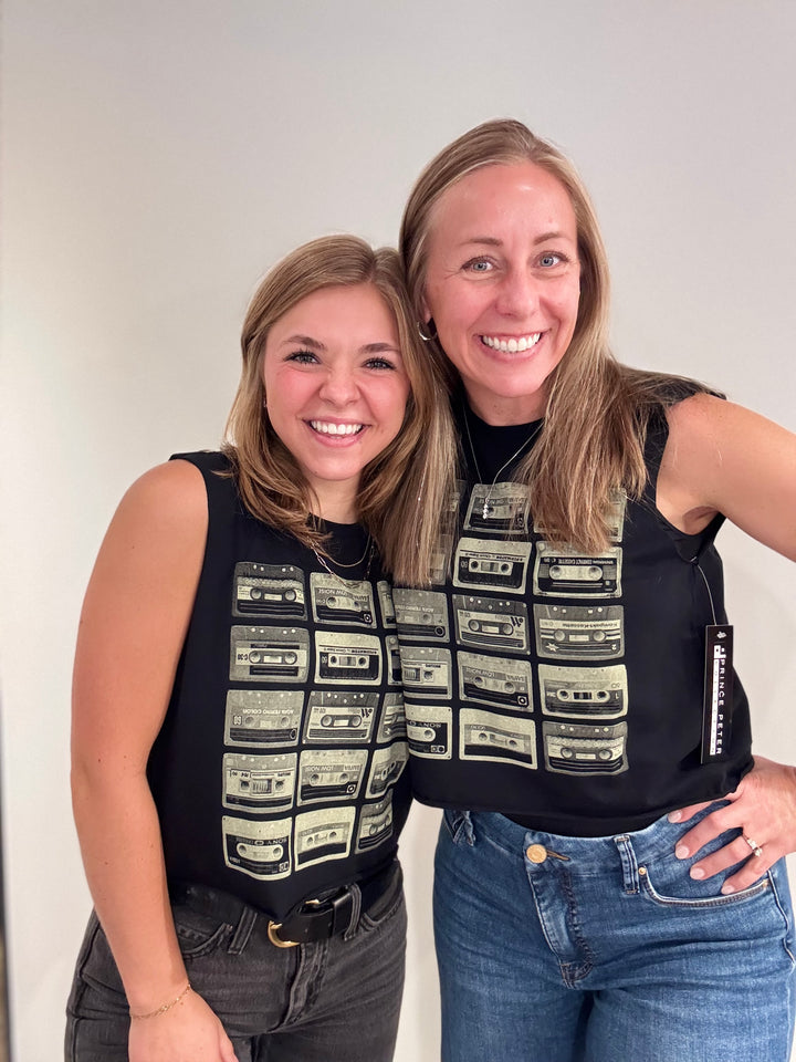 Cassette Graphic Top
