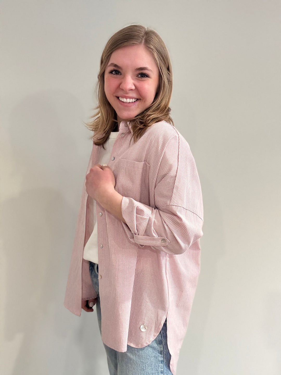 Blush Stripe Shirt