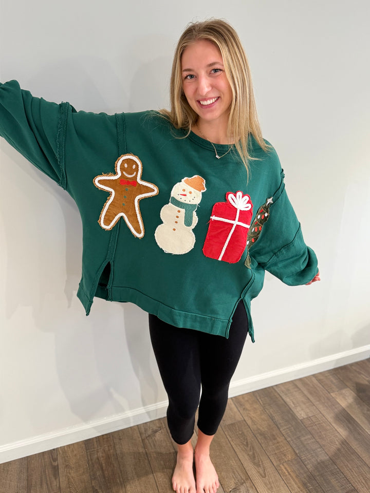 Christmas Patch Sweatshirt