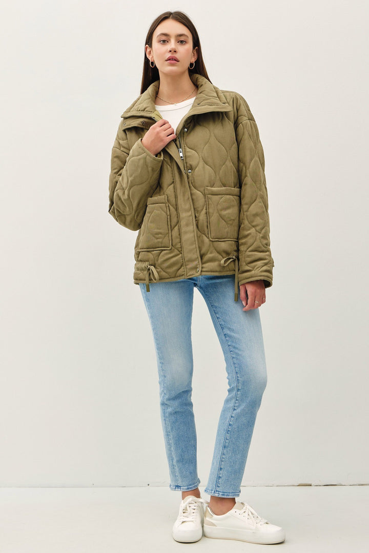 Olive Puffer Jacket