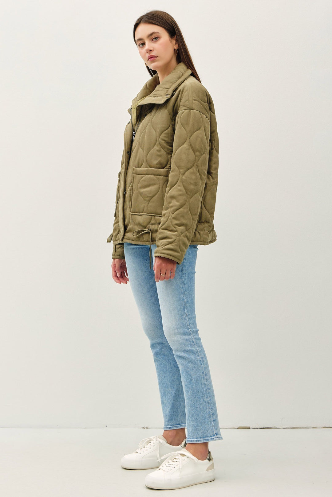 Olive Puffer Jacket