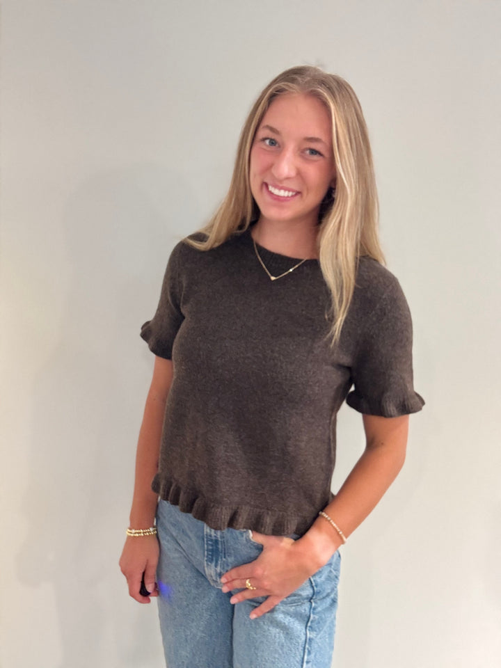 Cashmere Ruffle Top