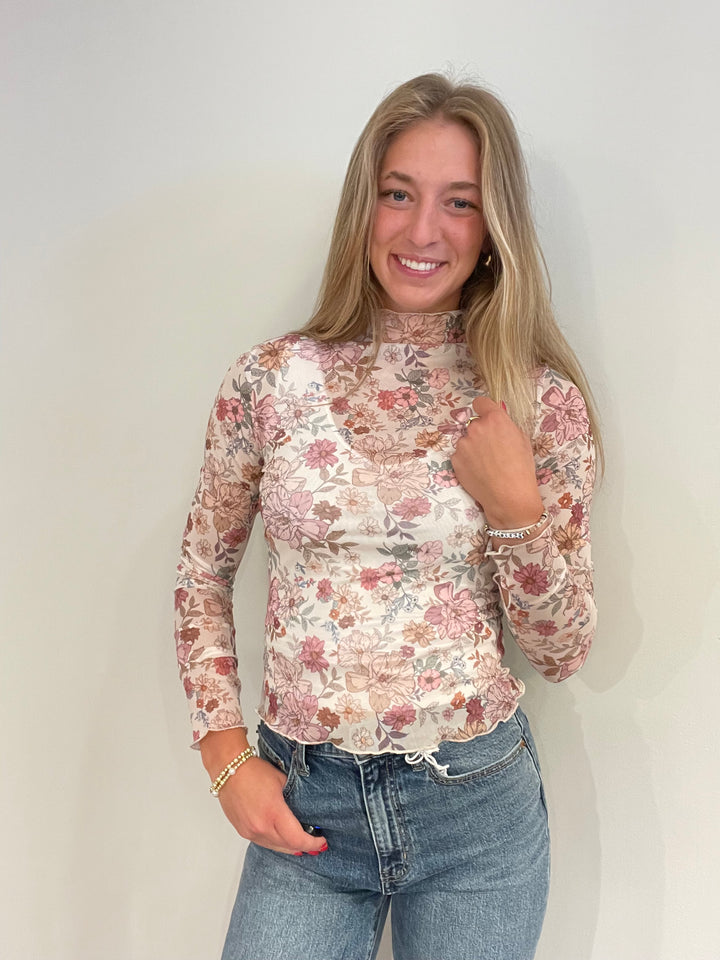 Wildflower Mesh Top