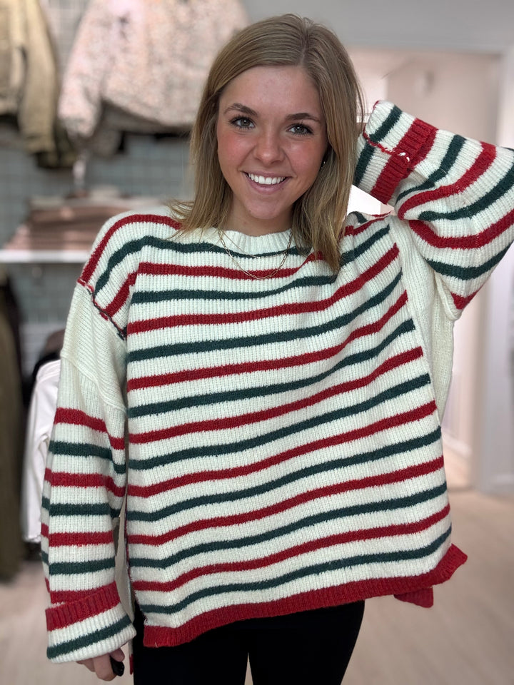 Holiday Striped Sweater