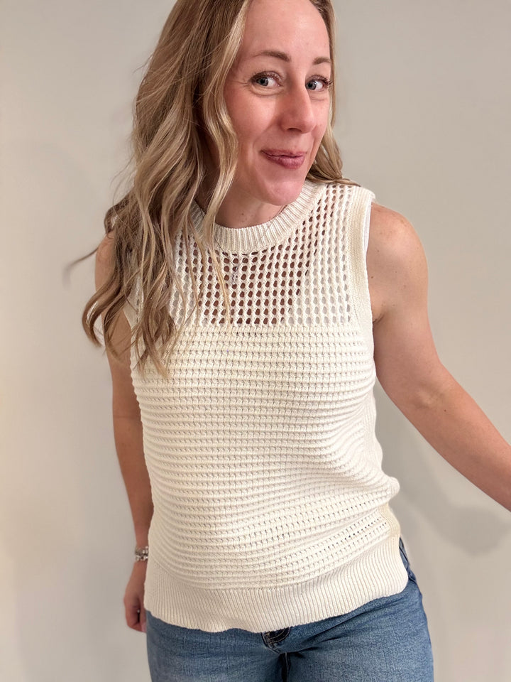 Ivory Knit Tank