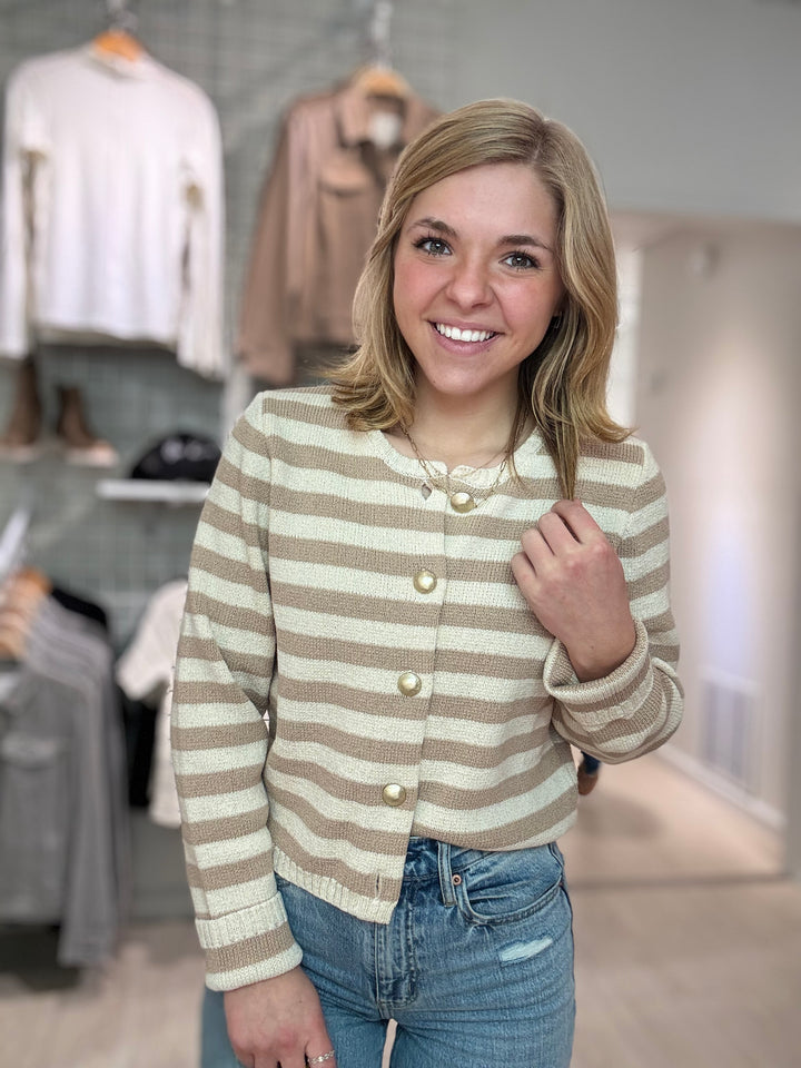 Daphne Stripe Cardigan