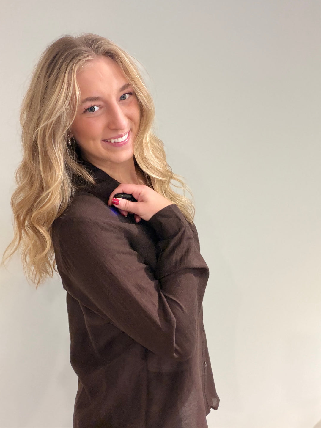 Coffee Run Button Up