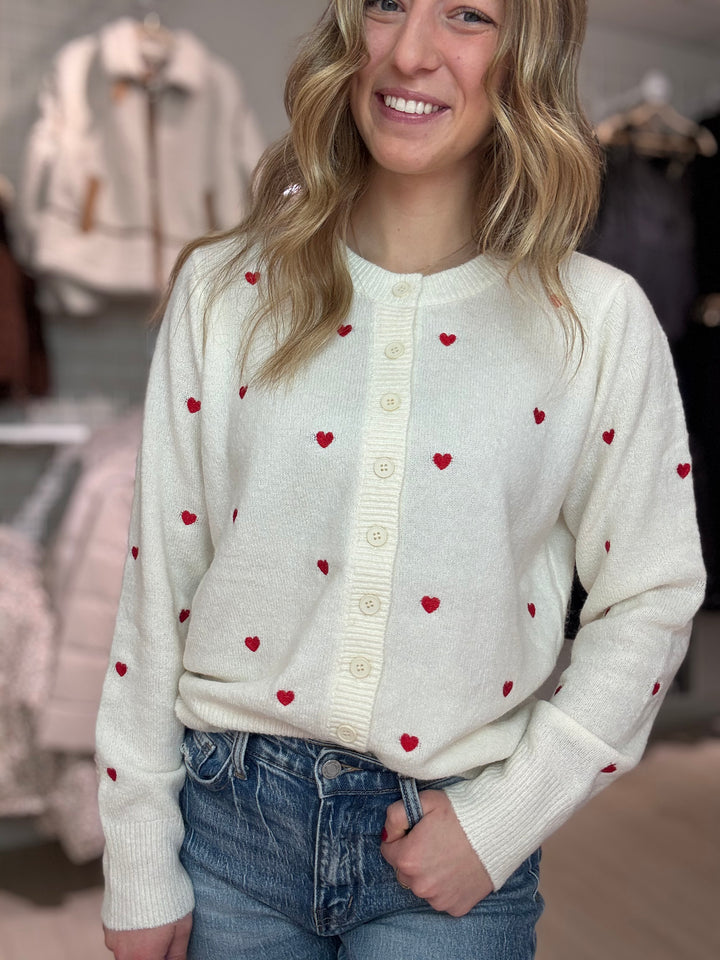 Valentine Heart Cardigan
