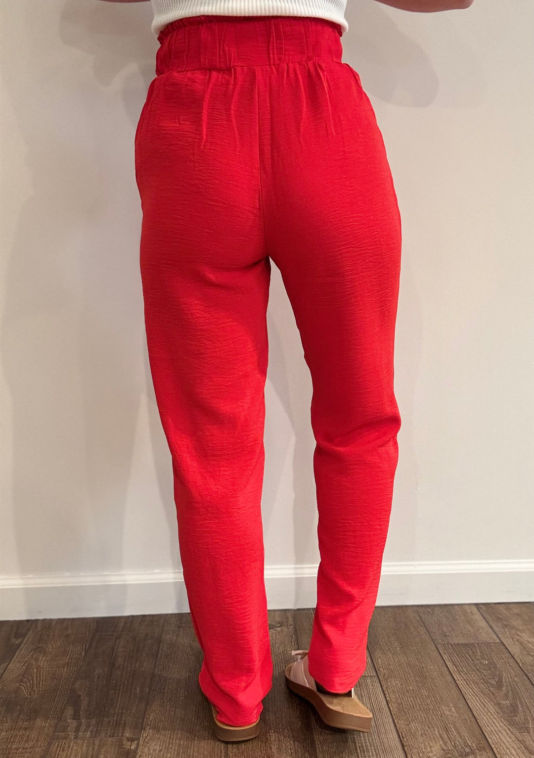 Red Flowy Pants