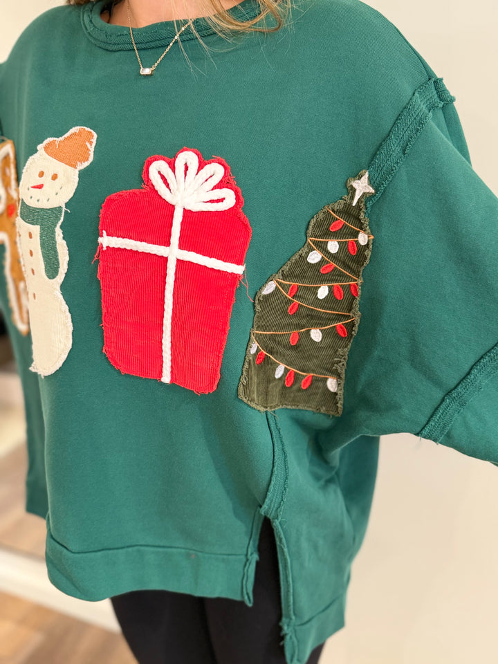 Christmas Patch Sweatshirt