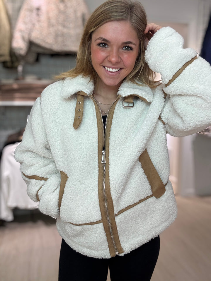 Contrast Fleece Jacket