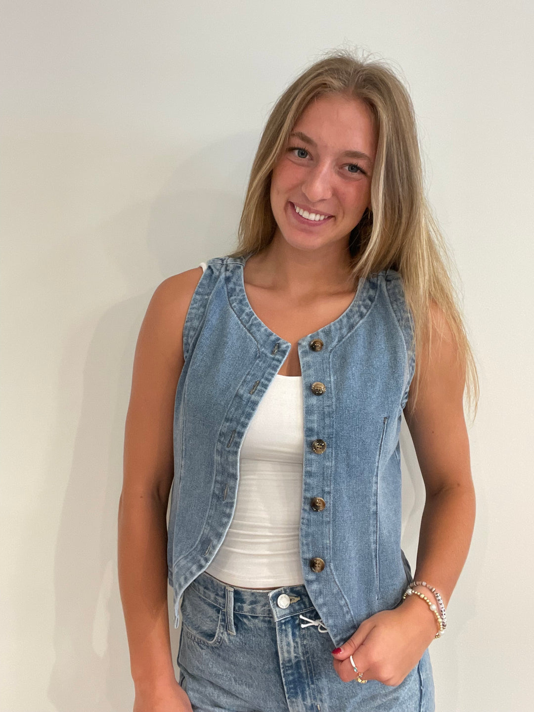 Blue Haze Denim Vest