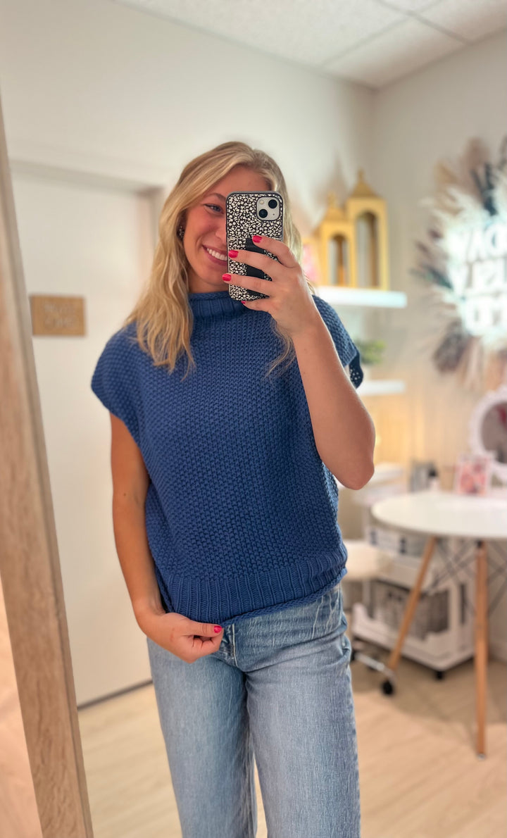 Jean Sweater Vest Top