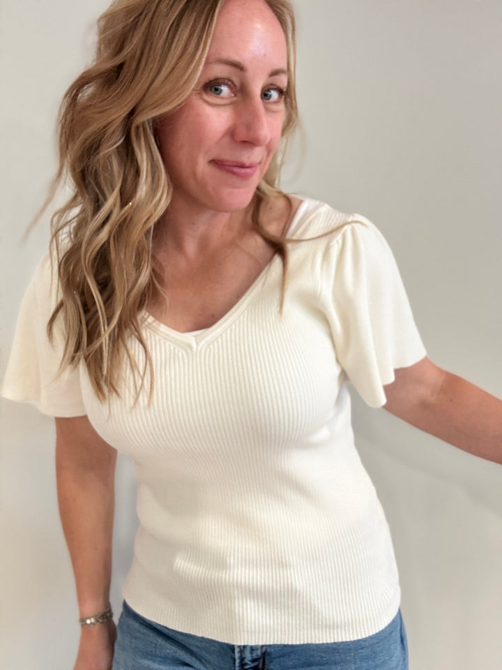 Soft Tie Knit Top