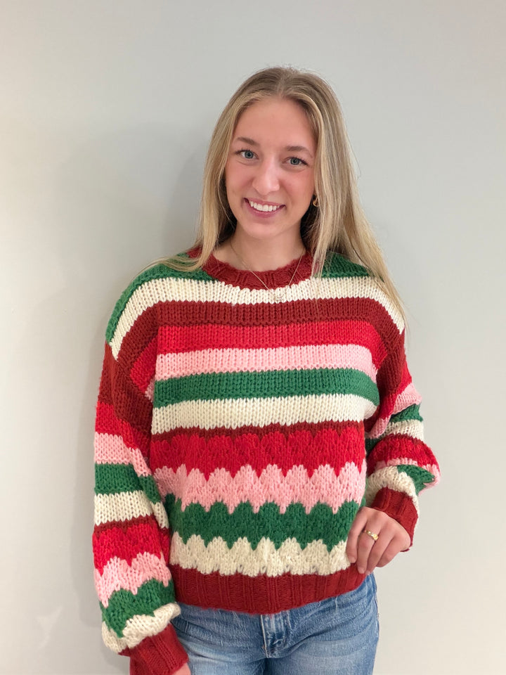 Bubblegum Christmas Sweater